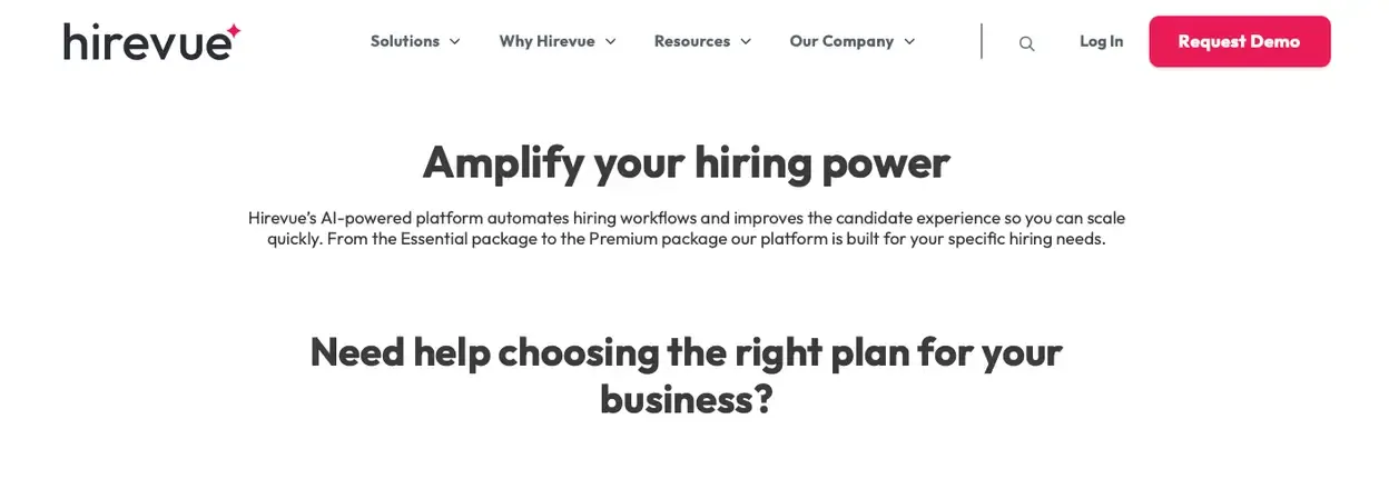 The HireVue video interviewing and assessment platform
