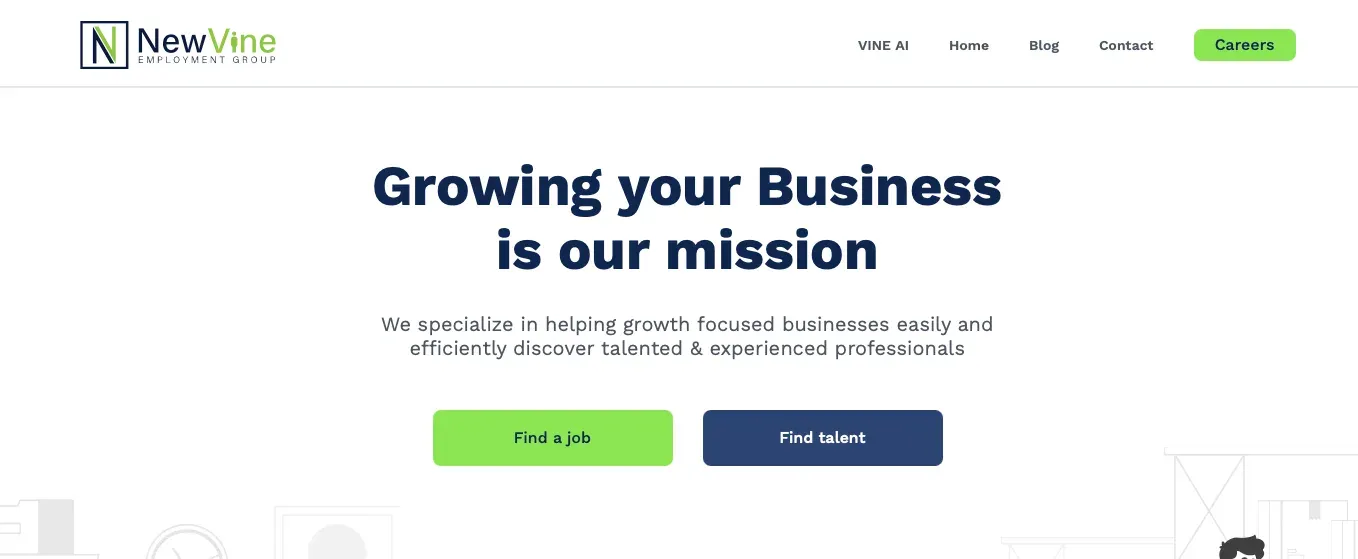 NewVine Employment Group product screenshot