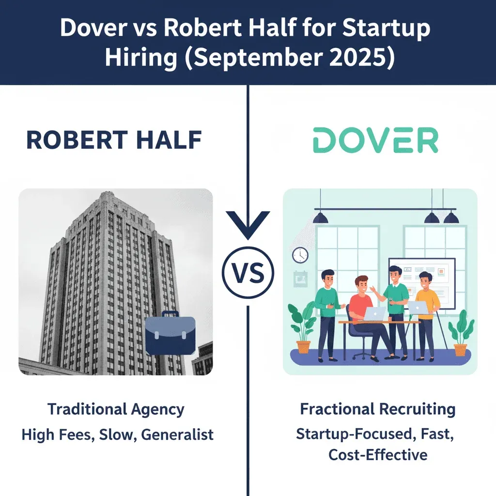 Dover vs Robert Half for Startup Hiring (September 2025)