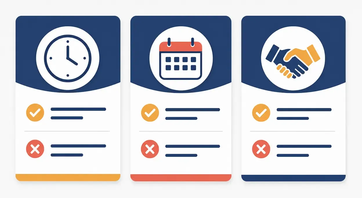 The three fractional recruiter pricing models side by side: hourly, monthly retainer, and contingency