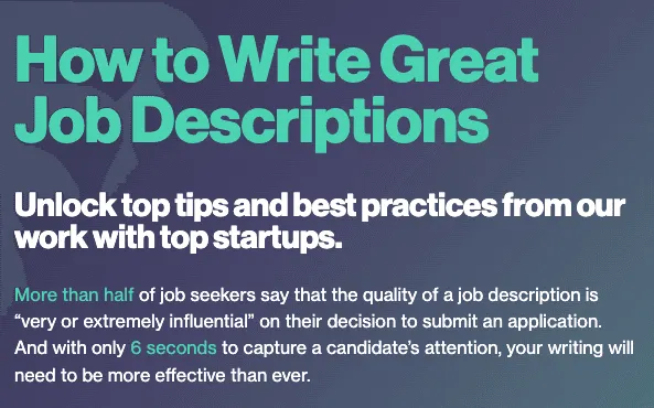 How to write great job descriptions cover