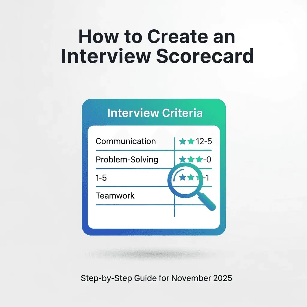 How to Create an Interview Scorecard: Step-by-Step Guide for November 2025