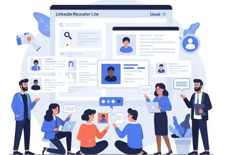 LinkedIn Recruiter Lite search filters and project folders