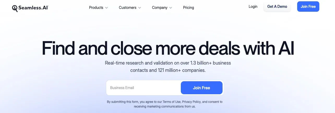 Seamless product screenshot