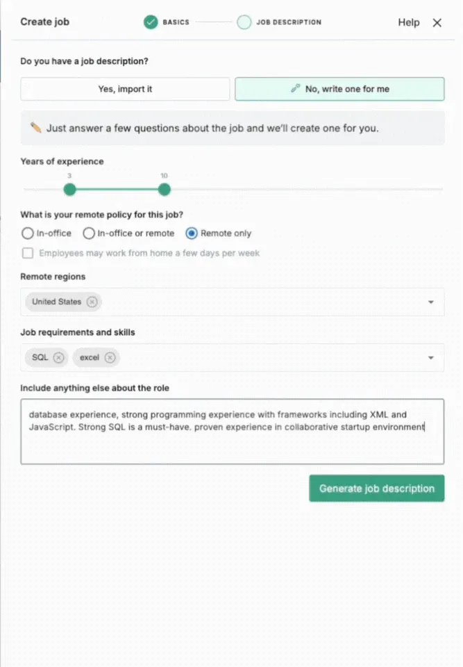 AI Job Description Writer
