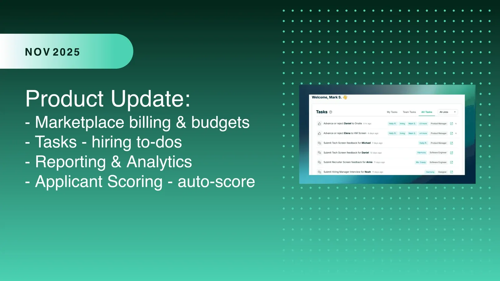 Product Update - November 2025