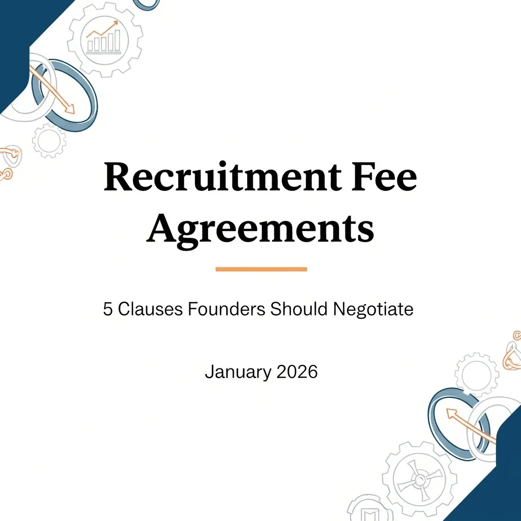 Recruitment Fee Agreements: 5 Clauses Founders Should Negotiate in January 2026