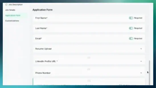 Reordering application questions and setting up a knockout question